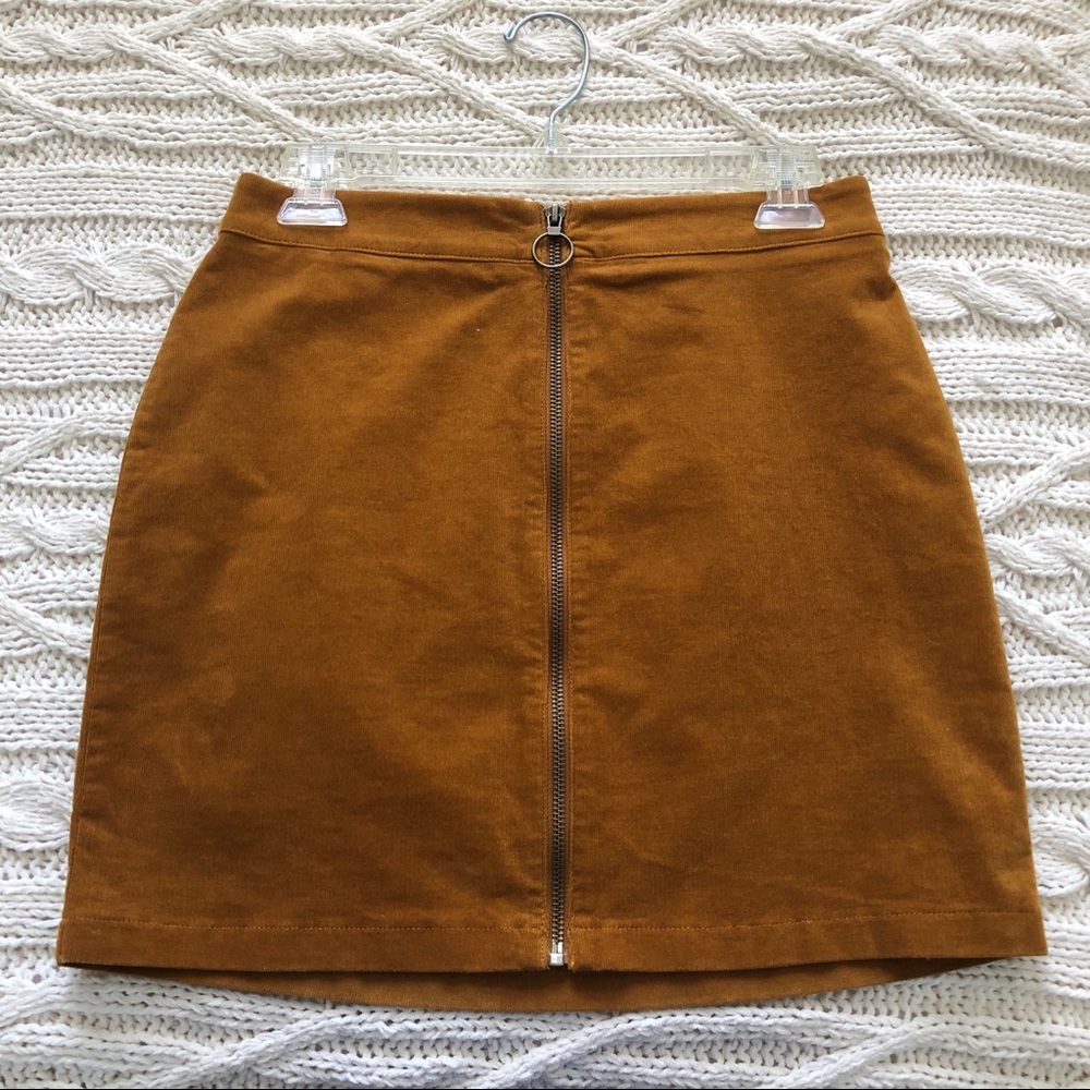 Forever 21 mustard skirt